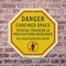 Signmission Danger Confined Space Special Train, 10 inch X 10 inch, Aluminum Metal Signs, 2PK OC-A-2PACK-10-44 - alternate 5