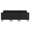 Flash Furniture HERCULES Artemis Black LeatherSoft Reception Sofa w/4 AC Outlets/2 USB/2 USB-C Ports ZB-8921-3S-BLK-GG - alternate 9