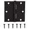 Prosource Square Corner Door Hinge, Steel, Oil-Rubbed Bronze, Loose Pin, 180 deg Range of Motion 20338ORX - alternate 1