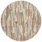 Homeroots 8' Ivory And Beige Round Striped Washable Indoor Outdoor Area Rug 609038 - alternate 8