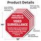 Signmission This Area Is Protected by Video Sur, 10 inch X 10 inch, Aluminum Metal Signs, 5PK OC-A-5Pack-10-330 - alternate 4