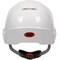 Jsp Type I, Vented Industrial Safety Helmet w/Lightweight ABS Shell, Integrated ANSI Z87.1 Faceshield, 6-P 280-EVSV-01S - alternate 5