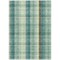 Homeroots 5' X 8' Sage Mint Green And Teal Blue Plaid Washable Indoor Outdoor Area Rug 614006 - alternate 7