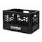 Cratemate Heavy Duty Multi-Purpose Milk Crate Storage, Black, 13 in H, 11 in W, 18-3/4 in L, 3 PK MC24QT-BL-3 - alternate 7