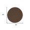 Homeroots 8' Dark Brown And Brown Round Geometric Indoor Outdoor Area Rug 552331 - alternate 9