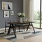 Homeroots 71" Walnut Solid Wood Trestle Base Dining Table 716281 - alternate 4