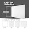 Anzzi 60 x 60 2-Piece Glue-Up Acrylic Shower Wall Set in White with 4 in. Square Tile SW-6060SQ4-WH - alternate 4