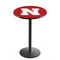 Holland Bar Stool Co 36" Blk Wrinkle Nebraska Pub Table, 36" dia. Top L214B3636NebrUn - alternate 1