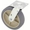 Zoro Select Plate Caster, 600 lb. Ld Rating, Gy Wheel P21S-PRP080R-14-DL - alternate 2
