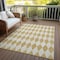 Homeroots 9' X 12' Gold And Light Brown Geometric Washable Indoor Outdoor Area Rug 577041 - alternate 6