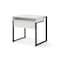 Homeroots 32" White and Black Writing Desk 543769 - alternate 5