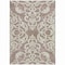 Homeroots 10' X 14' Taupe And Ivory Damask Washable Indoor Outdoor Area Rug 614466 - alternate 9