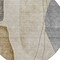 Homeroots 8' Taupe Beige And Gray Round Abstract Washable Indoor Outdoor Area Rug 582040 - alternate 5