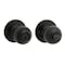 Kwikset Keyed Entry Door Knob, Matte Black, Metal, KW1, SC1 Keyway, Re-Key Technology SmartKey 400P514SMTCPK6 - alternate 6