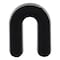 Brixwell 1/4in x 2in Plastic Horseshoe Shim Black, 100PK PHS42-XCP100 - alternate 12