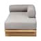 Baxton Studio Bertille Left-Arm Chaise Lounge with Solid Wood Base 262-14454-ZORO - alternate 9
