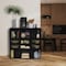 Regency Niche Cubo Half Size Wood Stackable Storage Bookcase Shelf Organizer Cube- Ebony Black, 2PK NCBO72PKEB - alternate 8