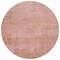 Homeroots 8' Blush And Pink Round Abstract Washable Indoor Outdoor Area Rug 616222 - alternate 6