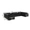 Homeroots Black Italian Leather Power Reclining U Shaped Eight Piece Corner Sectional With Console 634677 - alternate 15