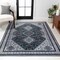Jonathan Y Dalyan Geometric Medallions Non-Slip Machine-Washable Navy/Light Gray 3 ft. x 5 ft. Area Rug WSH101D-3 - alternate 8