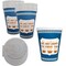 Ecoquality 8oz Insulated Paper Hot Cups With White Flat Lids New York Greek Design Cups, 100PK EQ8OZANGPCWFL-100 - alternate 1