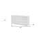 Homeroots 63" White Solid Wood Six Drawer Double Dresser 370684 - alternate 6
