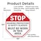Signmission Stop Hearing Protection & Safety Gl, 10 Inch X 10 Inch, Aluminum Metal Signs OC-A-10-220 - alternate 6