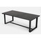 Homeroots 87" Black Rectangular Solid Manufactured Wood And Iron Dining Table 486034 - alternate 7