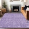 Homeroots 3' X 5' Plum And Lavender Floral Washable Indoor Outdoor Area Rug 604677 - alternate 8