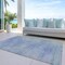 Homeroots 3' X 5' Denim Blue And Sky Blue Abstract Washable Indoor Outdoor Area Rug 587206 - alternate 7