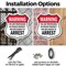 Signmission No Trespassing Shield Sign Warning You A, 6 Inch X 6 Inch, Plastic Sign SHI-P-6-423 - alternate 3