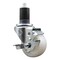 Service Caster 3'' Nylon Swivel 1-5/8'' Expanding Stem Caster with Brake SCC-EX20S314-NYS-TLB-158 - alternate 1