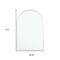 Homeroots 39" Silver Arch Metal Framed Bathroom Vanity Mirror 562898 - alternate 6