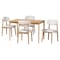 Baxton Studio Wattsu Wattsu 5-Piece Dining Set 261-14268-13280-ZORO - alternate 1