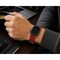 Elegani Leather Band Compatible with Apple Watch 40mm, Red, Silver, Black, Yellow Gold, Rose Gold Buckle SVLTQR-RED-40 - alternate 4