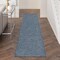 Homeroots 10' Navy Blue Power Loom Runner Rug 522574 - alternate 8