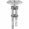 Hubbell Wiring Device-Kellems Poke-Through Box, 27 cu in, Wiring Box Type, 2 Gangs, Aluminum, Round Shape S1PTAL - alternate 1