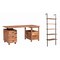 Homeroots 69" Brown Solid Wood Wall Mounted Writing Desk and Bookshelf Set With Four Drawers 634359 - alternate 1