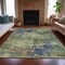 Homeroots 10' X 14' Purple Olive Green And Taupe Abstract Washable Indoor Outdoor Area Rug 630746 - alternate 8