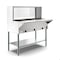 Koolmore Three Pan Open Well Electric Steam Table with Undershelf and Sneeze-Guard, . KM-OWS-3SG - alternate 9