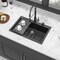 Wrightmaster 33 in. Drop-In 2-Hole Single Bowl Granite Composite Kitchen Sink with Accessories ZOR-P178359 - alternate 8