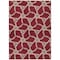 Homeroots 5' X 8' Burgundy And Gold Geometric Washable Indoor Outdoor Area Rug 613471 - alternate 9