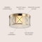 Jonathan Y Cadence 13 in. Drum Metal/Glass Flush Mount, Brass Gold JYL7453A - alternate 9