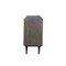 Homeroots 55in Dark Gray Carved Geometric Distressed Solid Wood Enclosed and Open Storage TV Stand 489509 - alternate 8