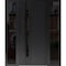 Vdomdoors Steel Door Dekton 0163 Ardesia Nero 2 Side Exterior Windows Sidelites/ Entry Door Painted W16+36+16 DEKTON0163EXD-ARD-W16+36+16xH80-RH-I - alternate 1