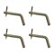 Mytee Products AgraLink Bent Trailer Hitch Pins & Clip w/Grooved Head, 5/8in Diameter, 2 1/2in Receiver, 4PK BHP-71411x4 - alternate 1
