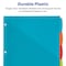 Avery Write & Erase Durable Plastic Dividers with Pockets, 5-Tab Set, Multicolor, 15PK 16176 - alternate 6