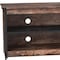 Homeroots 55in Brown And Black Open shelving TV Stand with Bookcase 480470 - alternate 5