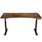 Homeroots Adjustable Brown and Black Wood and Stainless Steel Rolling Standing Desk 528673 - alternate 1