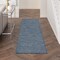 Homeroots 8' Navy Blue Power Loom Runner Rug 522566 - alternate 7